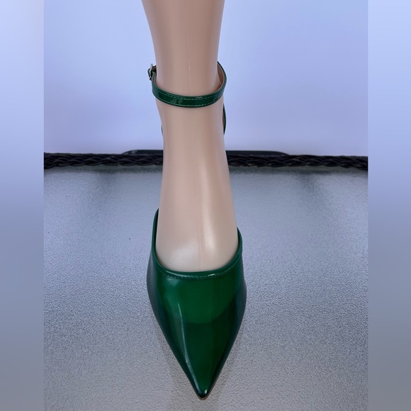 Steve Madden Opar Translucent Emerald Green Stetto Heels Size 8.5M - Picture 2 of 12